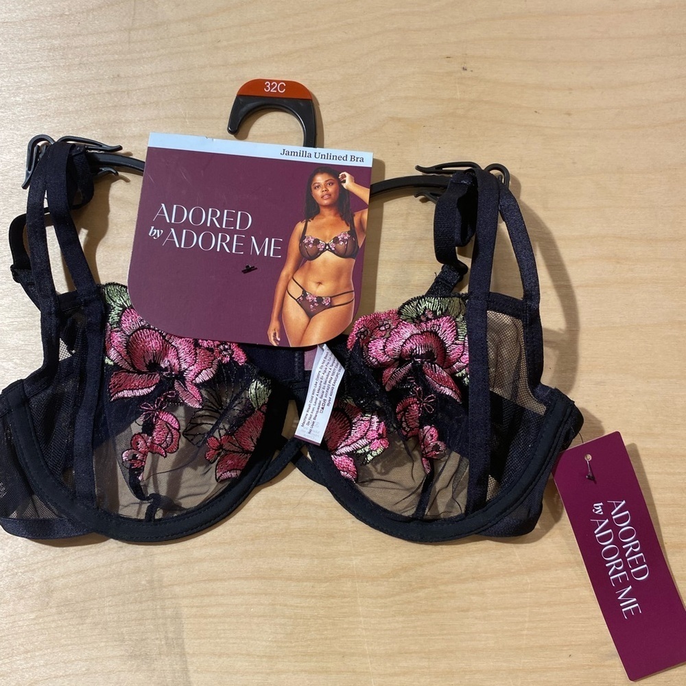 Adored by Adore Me Jamilla Unlined Bra 32 C (IZ)